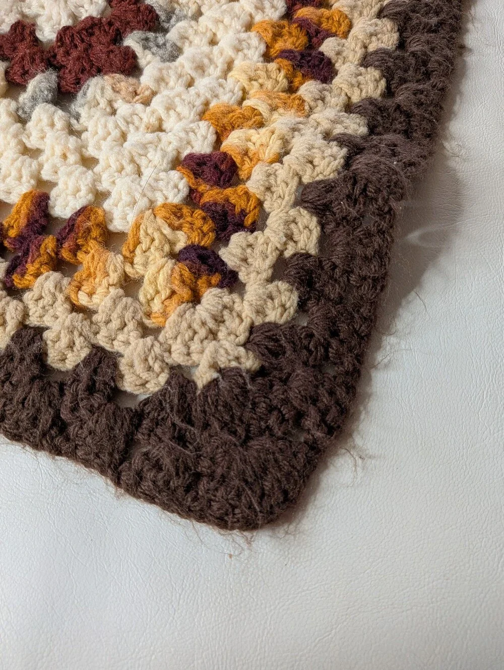 Handmade Crochet Afghan Blanket Fall Autum Colors